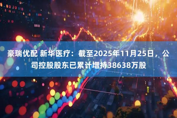 豪瑞优配 新华医疗：截至2025年11月25日，公司控股股东已累计增持38638万股