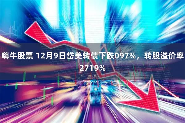 嗨牛股票 12月9日岱美转债下跌097%，转股溢价率2719%