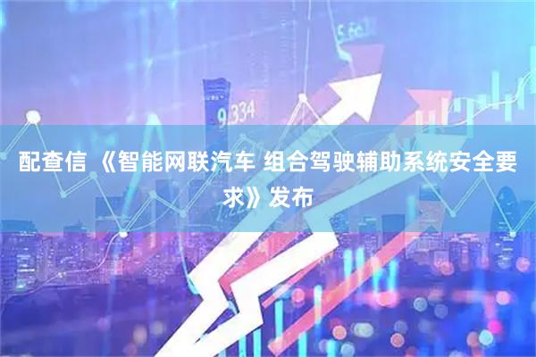 配查信 《智能网联汽车 组合驾驶辅助系统安全要求》发布